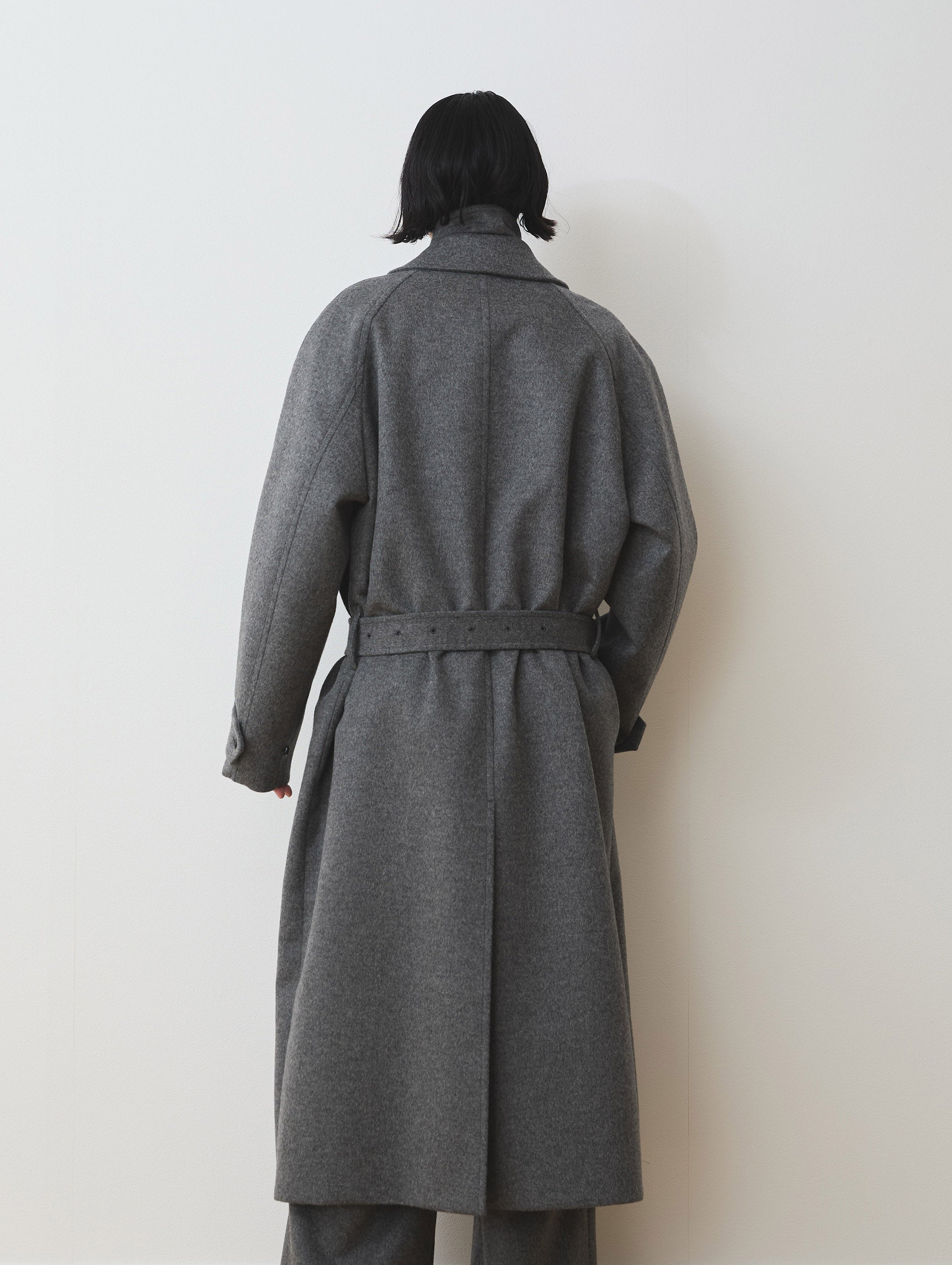 WOOL CASHMIRE BALMACAAN COAT
