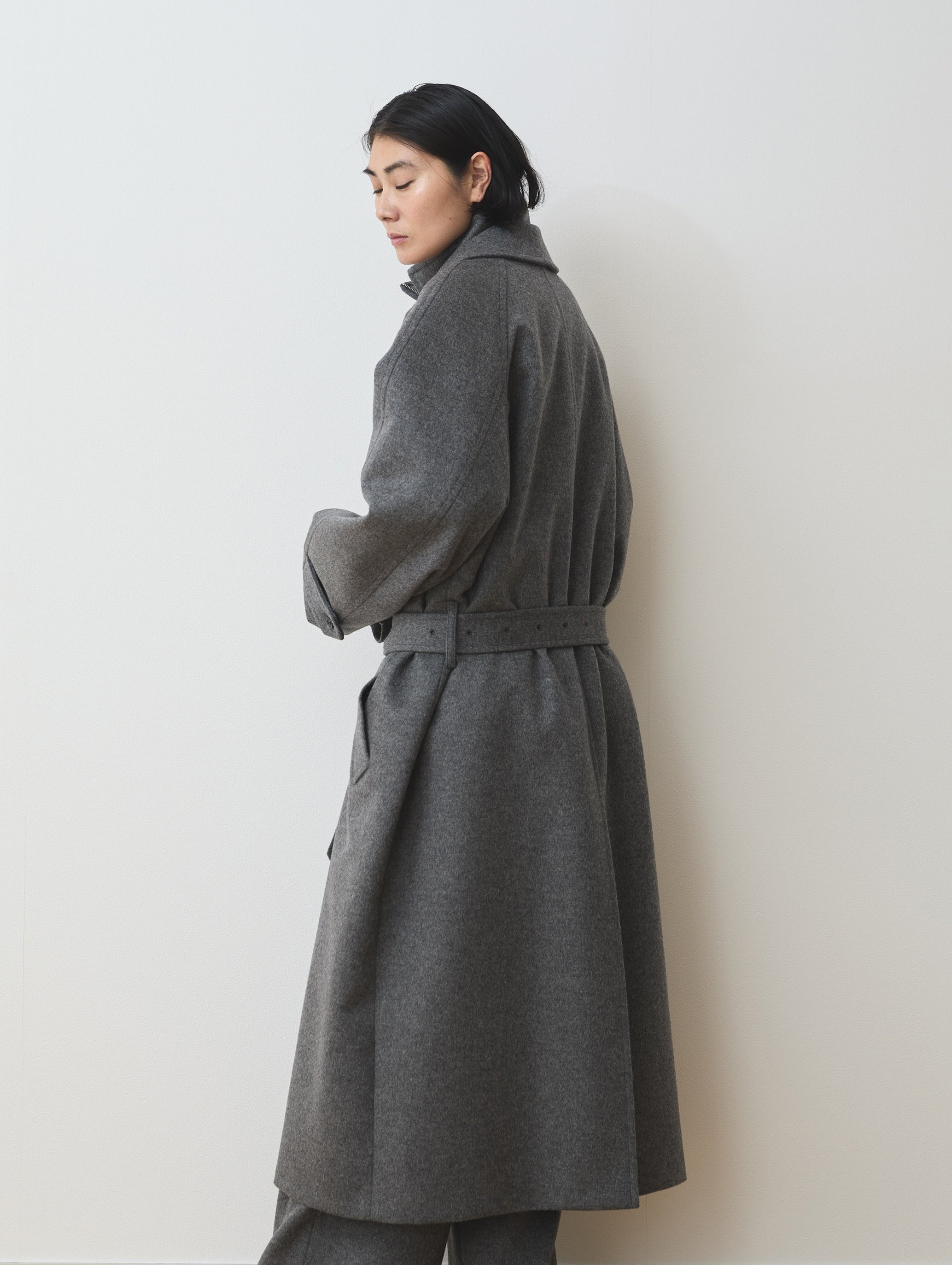 WOOL CASHMIRE BALMACAAN COAT