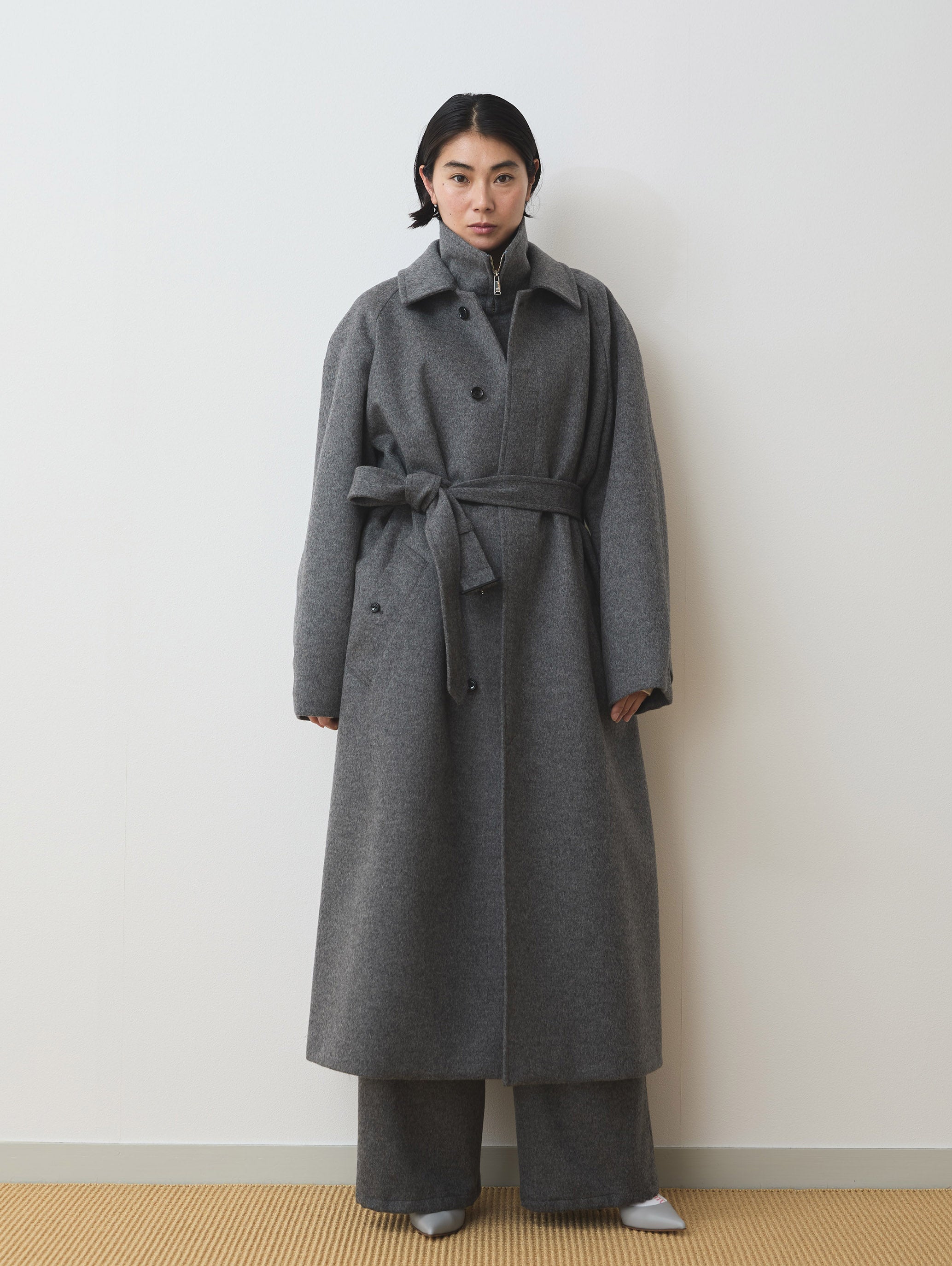 WOOL CASHMIRE BALMACAAN COAT
