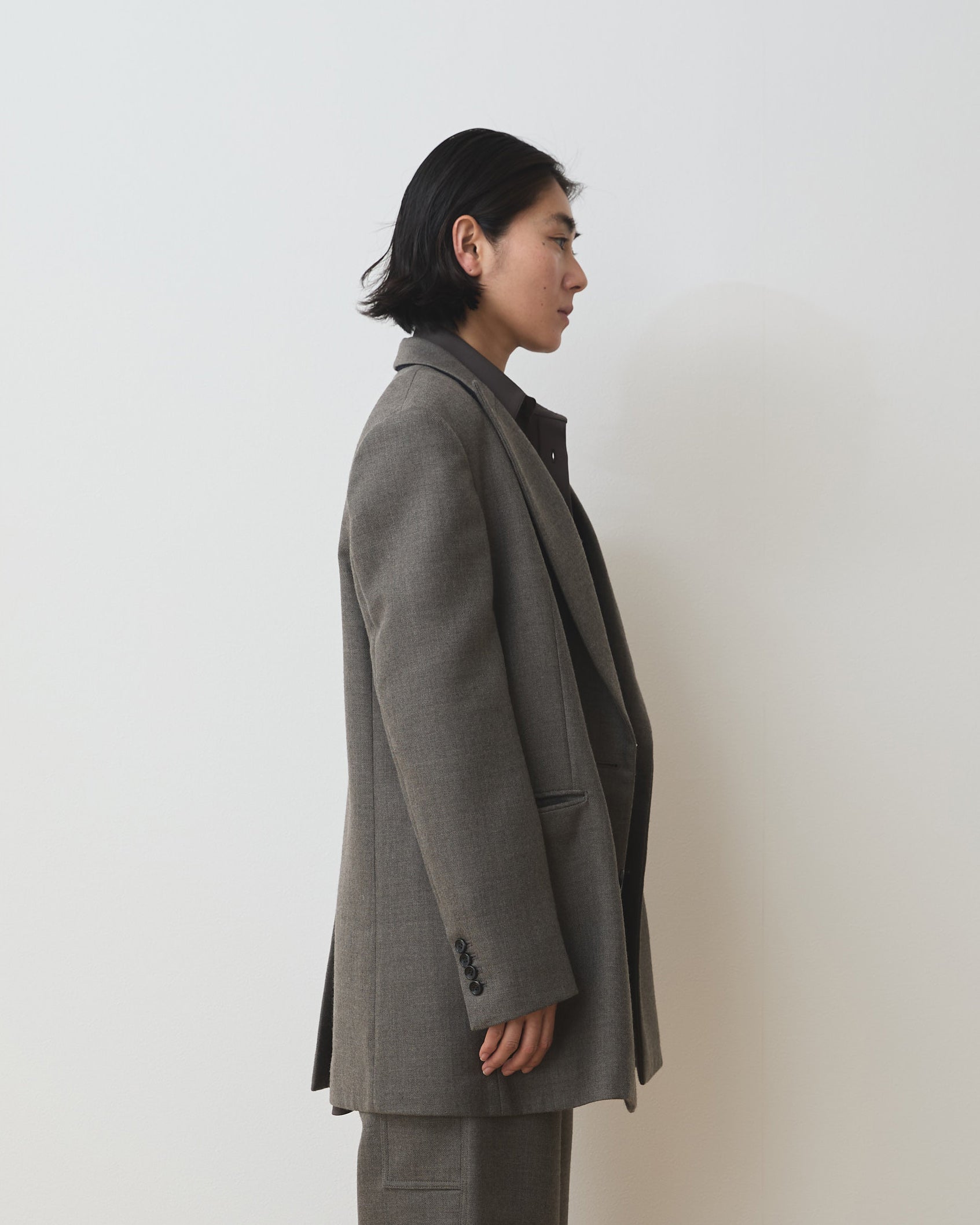TWEEDY DOUBLE-BREASTED JACKET