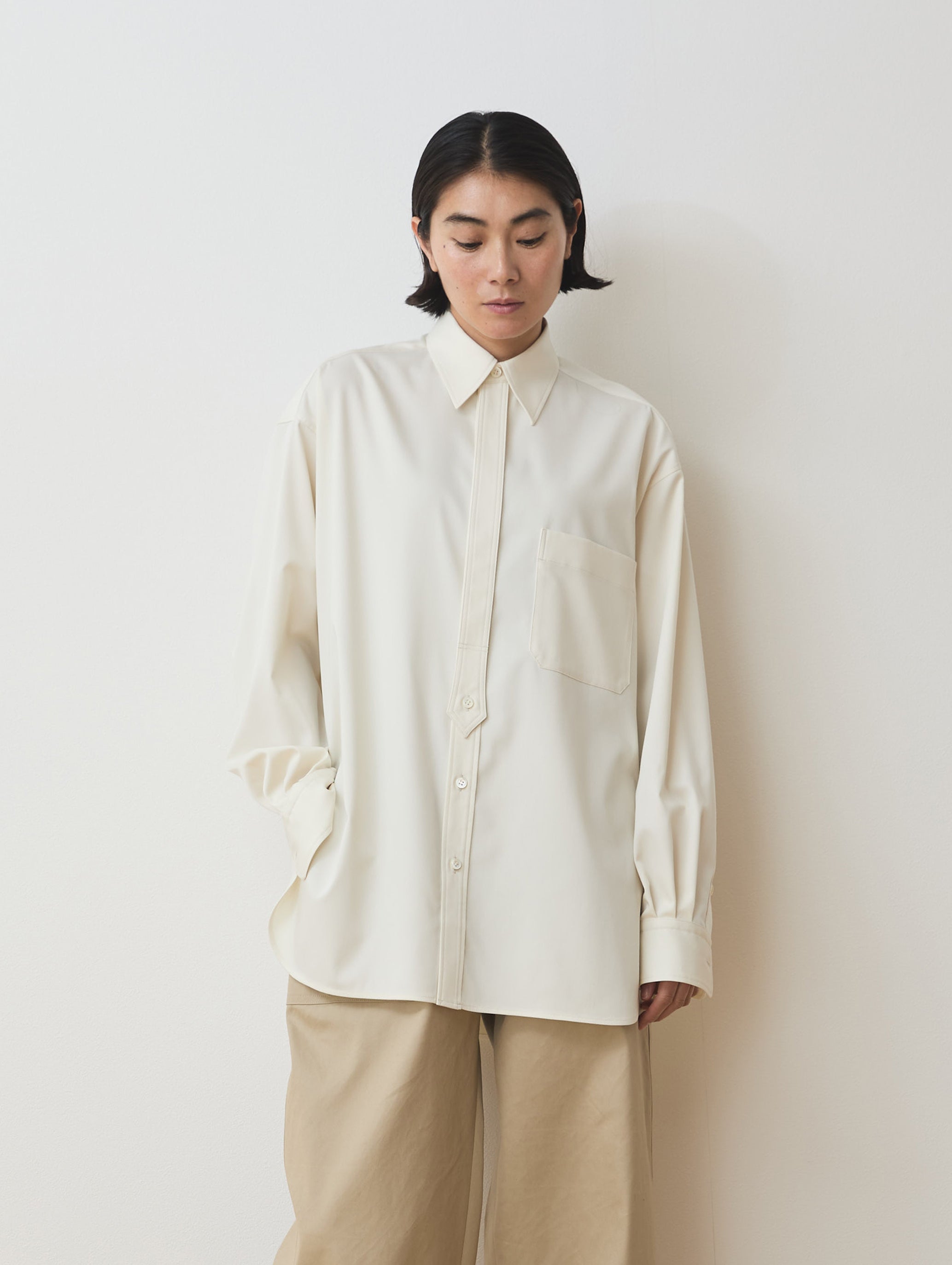TIE PLACKET SHIRT