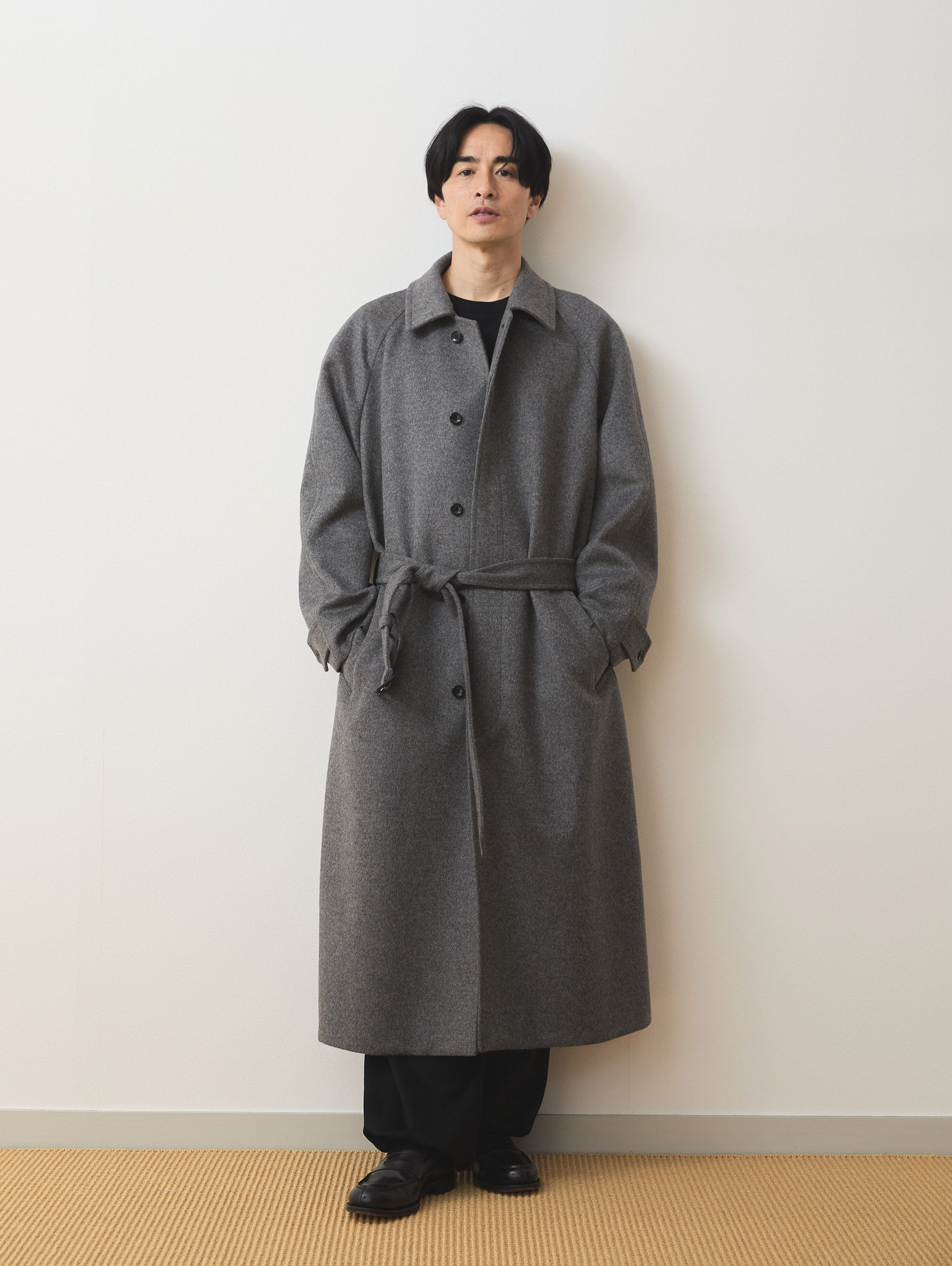WOOL CASHMIRE BALMACAAN COAT