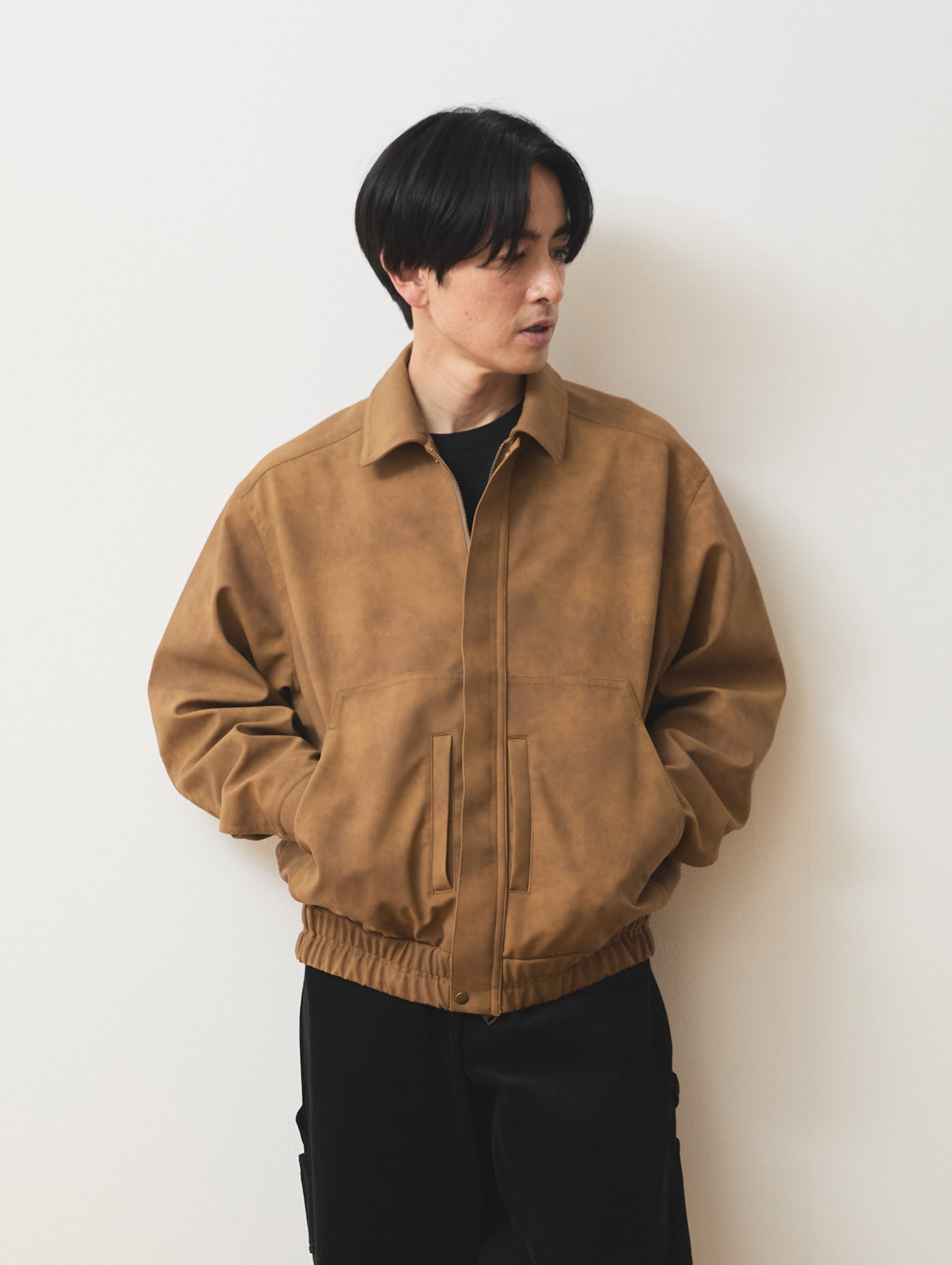 SUEDE BOMBER JACKET