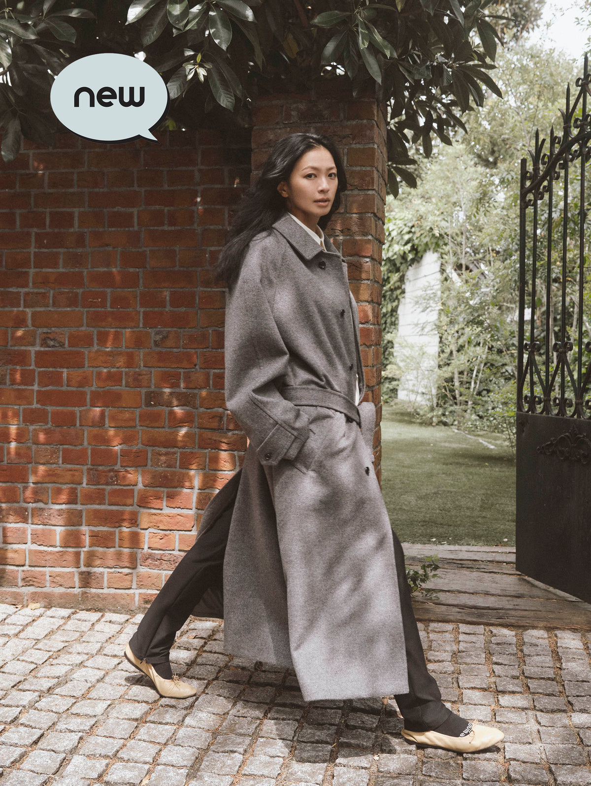 WOOL CASHMIRE BALMACAAN COAT